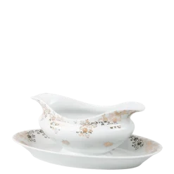 Saucière Vintage blanche et doré