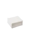 Serviettes cocktail tissu blanc 20 x 20 cm (par 30)