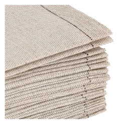 Serviettes cocktail tissu ficelle 20 x 20 cm (par 30)