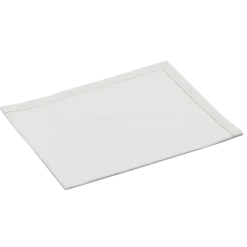 Sets de table/serviettes tissu écru 48 x 32 cm en rouleau (12)