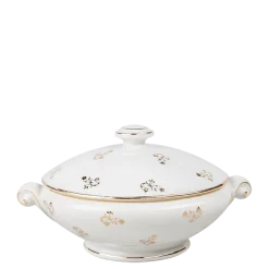 Soupière Vintage blanche et dorée Ø 23-27 cm 2-3 L