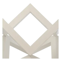 Support de plat en bois empilable blanc (à l'unité)