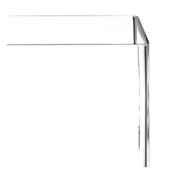 Support de plat en verre 15 x 15 cm H 20 cm