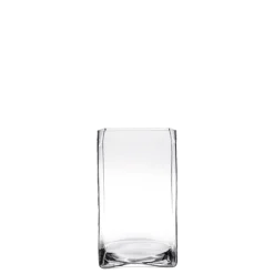 Support de plat en verre 20 x 20 cm H 35 cm