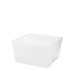 Table basse Cône blanc avec plateau acrylique blanc