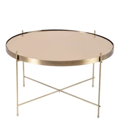 Table basse Filor dorée Ø 62,5 cm H 40 cm