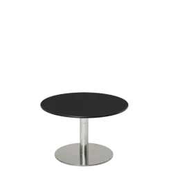 Table basse Hobby noire Ø 60 cm H 40 cm