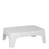 Table basse Lalisse blanche 73 x 106 cm H 35 cm