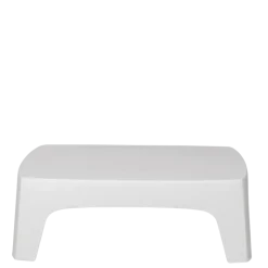 Table basse Lalisse blanche 73 x 106 cm H 35 cm