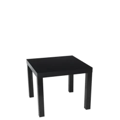 Table basse noire 55 x 55 cm H 45 cm