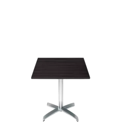 Table carrée noire 70 x 70 cm H 73 cm