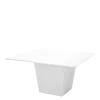 Table H 75 cm Cône blanc plateau blanc 140 x 140 cm