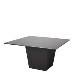 Table H 75 cm Cône noir plateau noir 140 x 140 cm