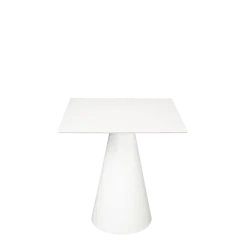 Table Icône carrée blanche 69 x 69 cm H 72 cm