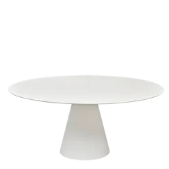 Table Icône ronde blanche Ø 160 cm H 72 cm