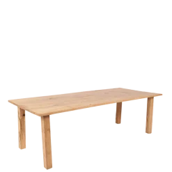 Table Nature rectangulaire en chêne 100 x 240 cm H 73 cm