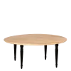 Table Nature ronde pieds noirs Ø 170 cm
