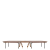 Table ovale de 150 x 500 cm
