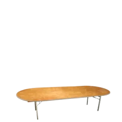 Table ovale enfants 100 x 200 cm H 52 cm