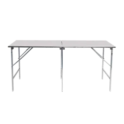 Table pliante en inox 80 x 200 cm H 90 cm