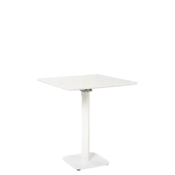 Table Soft blanc 70 x 70 cm H 76 cm (indoor)