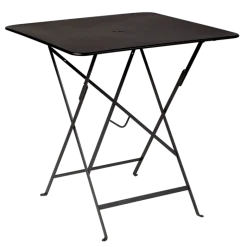 Table Trocadéro carrée noire 70 x 70 cm