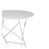 Table Trocadéro ronde blanche Ø 77 cm H 74 cm