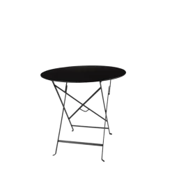 Table Trocadéro ronde noire Ø 77 cm H 74 cm
