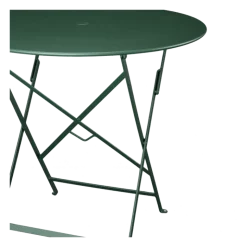 Table Trocadéro ronde verte Ø 77 cm H 74 cm