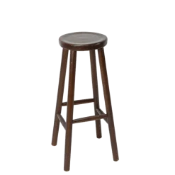 Tabouret bois Ø 27 cm H 72 cm