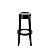Tabouret Cristal noir H 75 cm