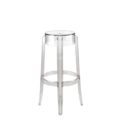 Tabouret Cristal transparent H 75 cm
