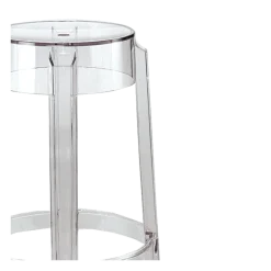 Tabouret Cristal transparent H 75 cm