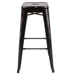 Tabouret industriel noir H 76 cm