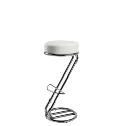 Tabouret Z H 80/81 cm blanc