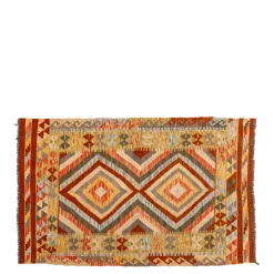 Tapis plaid Kilim vintage 100-110 x 140-160 cm