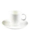 Tasse et sous-tasse à café blanche 23 cl