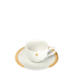 Tasse et sous-tasse à café "C" 8 cl