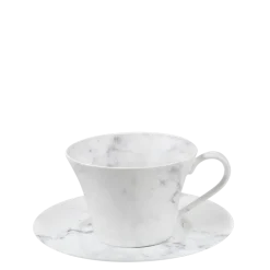 Tasse et sous-tasse à café Marbre 14 cl