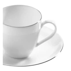 Tasse et sous-tasse à café Platinium 10 cl