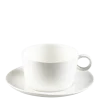 Tasse et sous-tasse à thé blanche 30 cl
