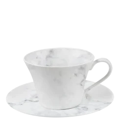Tasse et sous-tasse à thé Marbre 25 cl