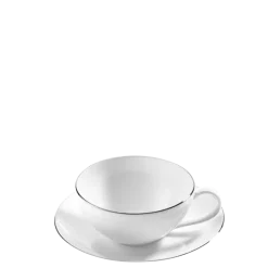Tasse et sous-tasse à thé Platinium 20 cl