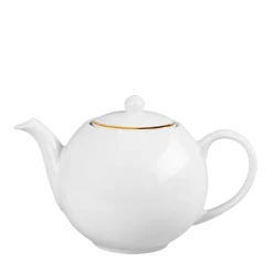 Théière blanche filet Or 170 cl