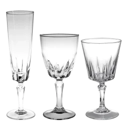 Verres Vintage style Cristal